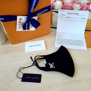 LOUIS VUITTON FACE MASK BLACK NEW!